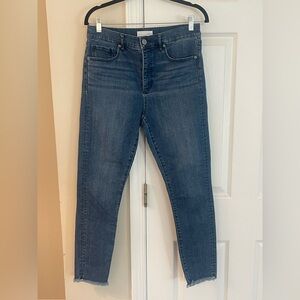 LOFT Dark Blue Stretch Skinny Jeans